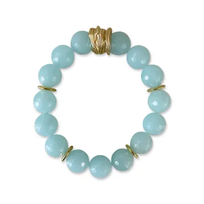 Happy Jade Bracelet-Pale Blue
