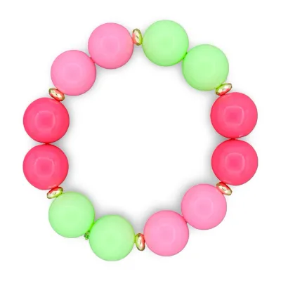 Fun Cabana Bracelet-Green/Pink