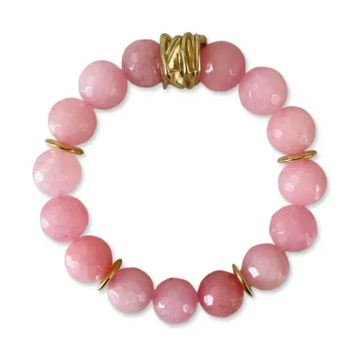 Happy Jade Bracelet-Pale Rose