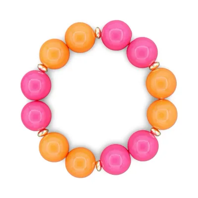 Fun Cabana Bracelet-Orange/Pink