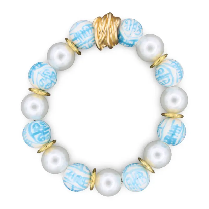 Magnolia Bracelet-Pale Blue