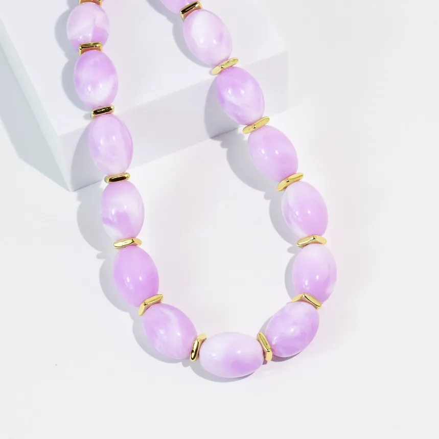 Jelly Pop Lavender Necklace
