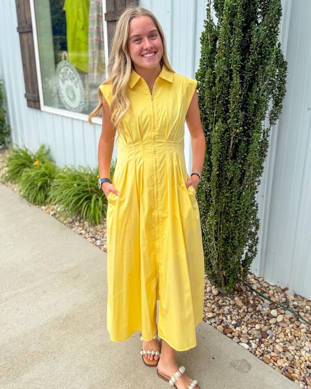 Preppy Paradise Dress-Butter