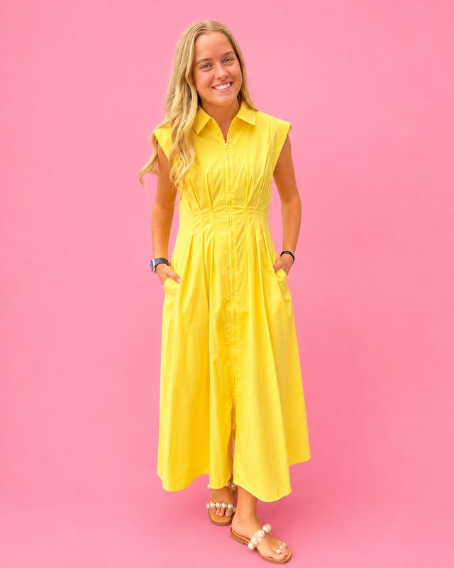 Preppy Paradise Dress-Butter