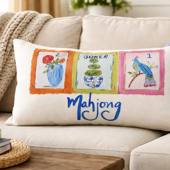 VG Mahjong Lumbar Pillow