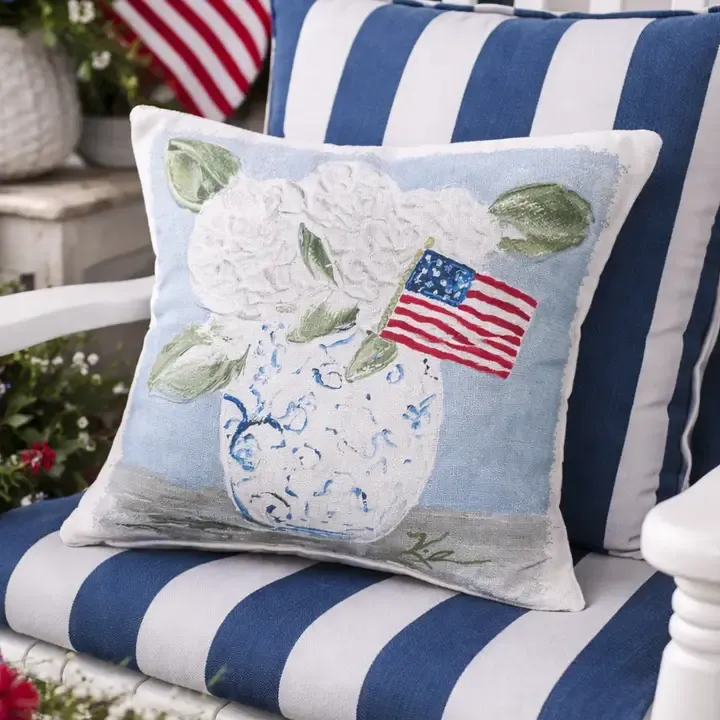VG Hydrangea Flag Pillow