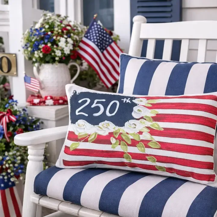 VG 250th Flag Lumbar Pillow