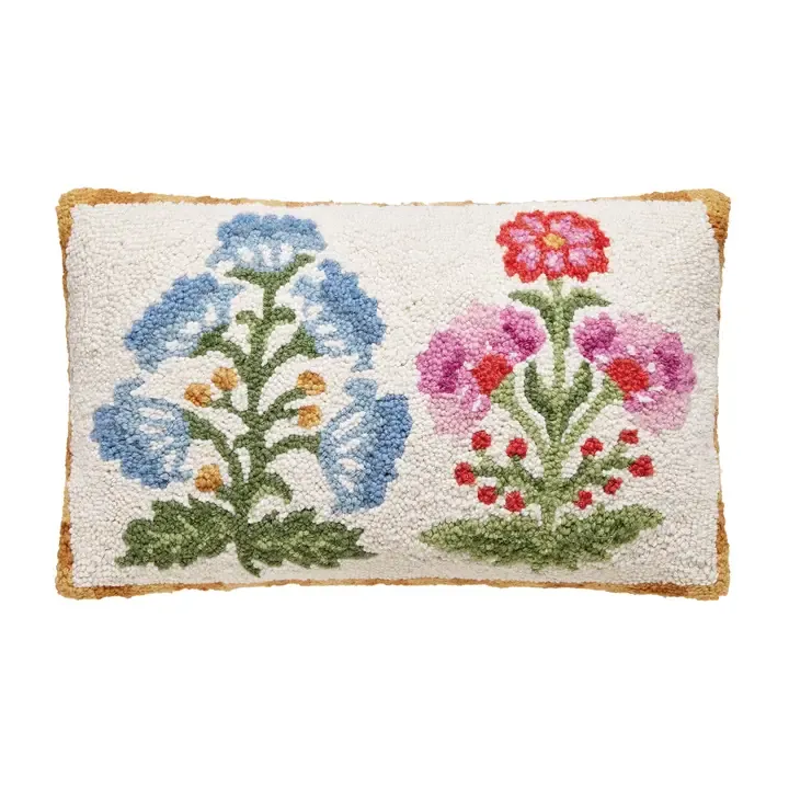 VG Mughal Flower Hook Pillow