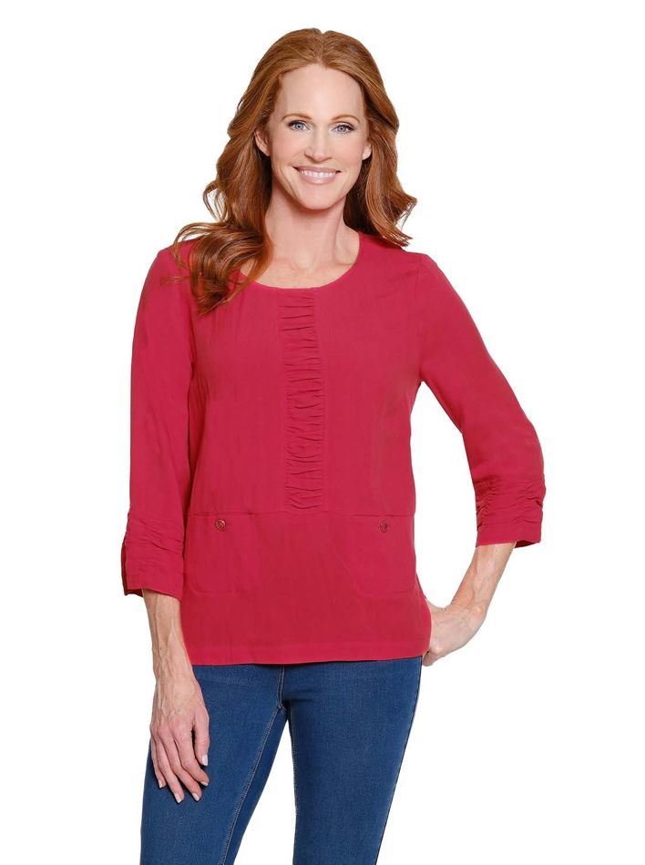 Fiery Red Shirred Band Top