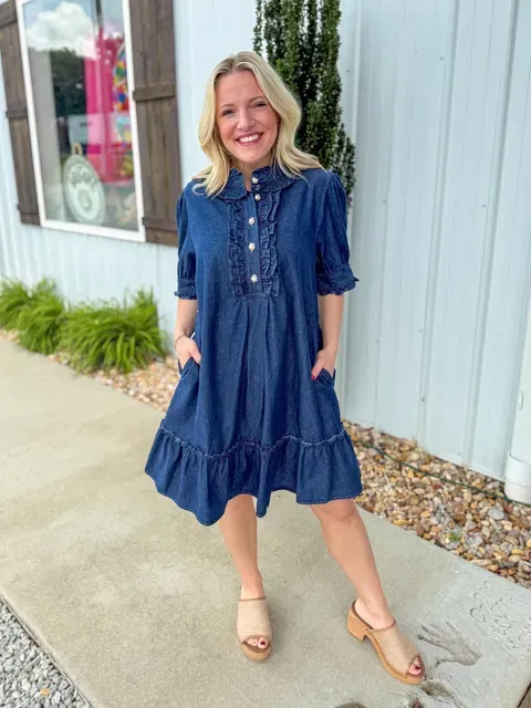CH Sweet Caroline Denim Dress