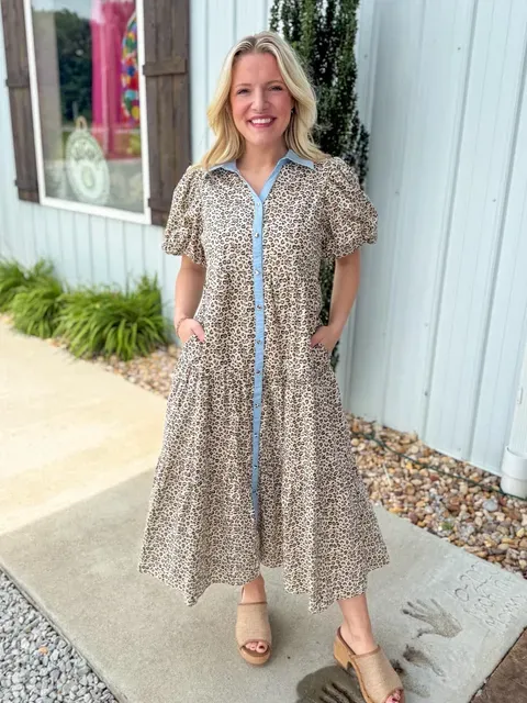 CH Golden Hour Leopard Dress