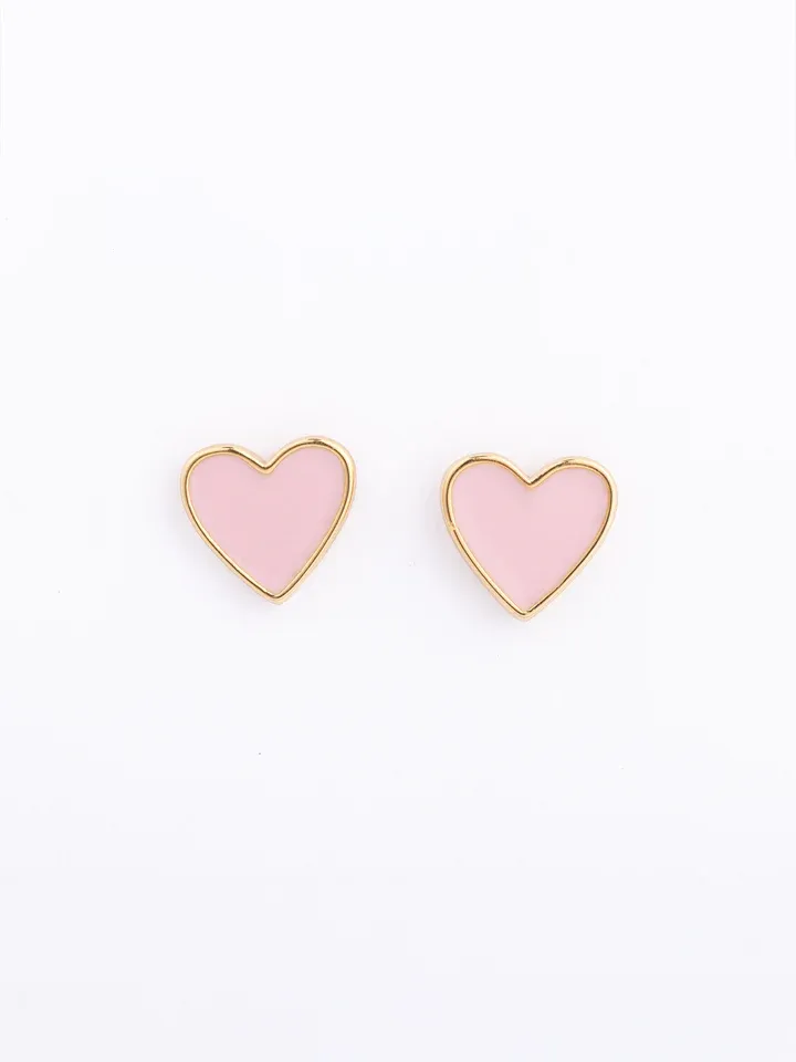 Pink Hearts Earrings