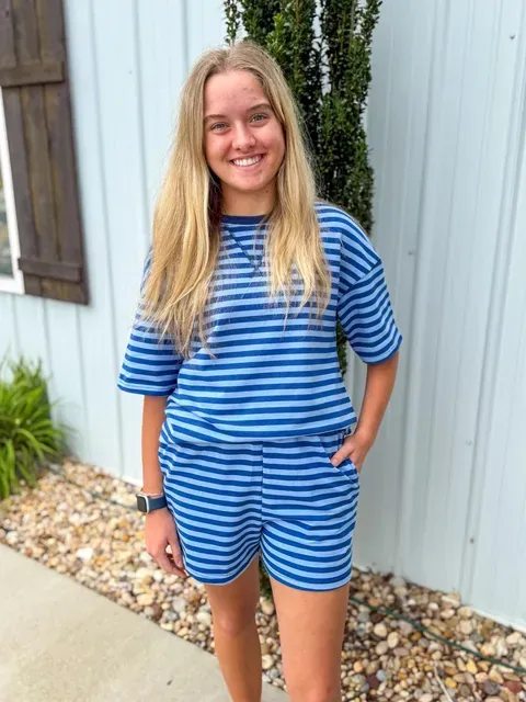 RD Striped Tee &amp; Short Set