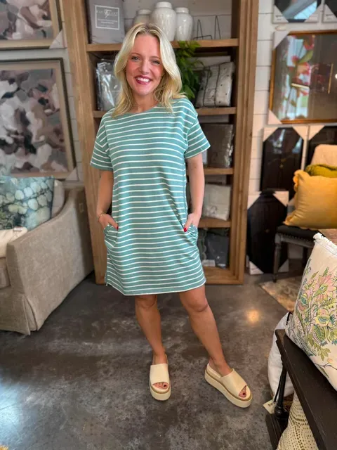 Ocean Air Stripe Dress