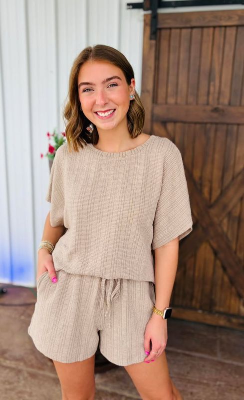 Taupe Textured Set