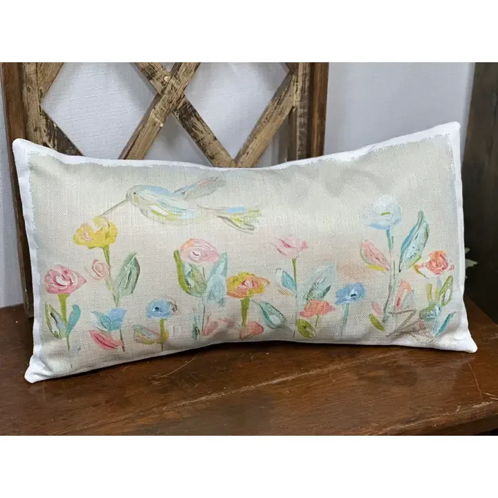 VG Hummingbird w Flowers Lumbar