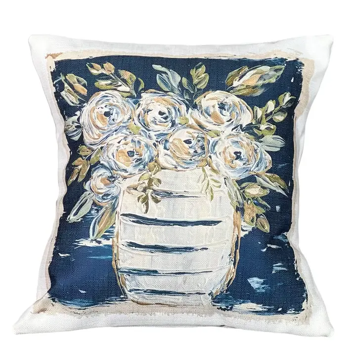 VG Farmhouse Floral Pillow
