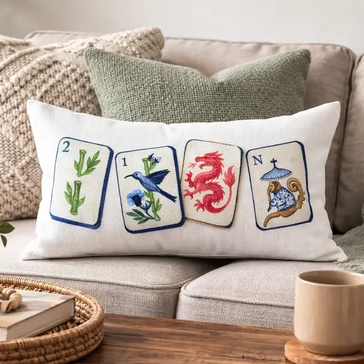 VG Mahjong Lumbar Pillow