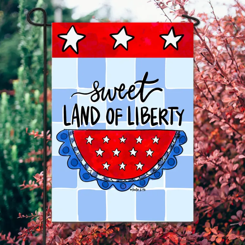 VG Sweet Land of Liberty Garden Flag
