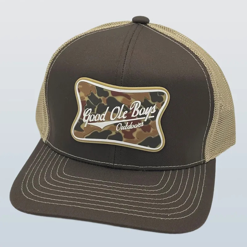 Good Ole Boys Camo Patch Brown Hat