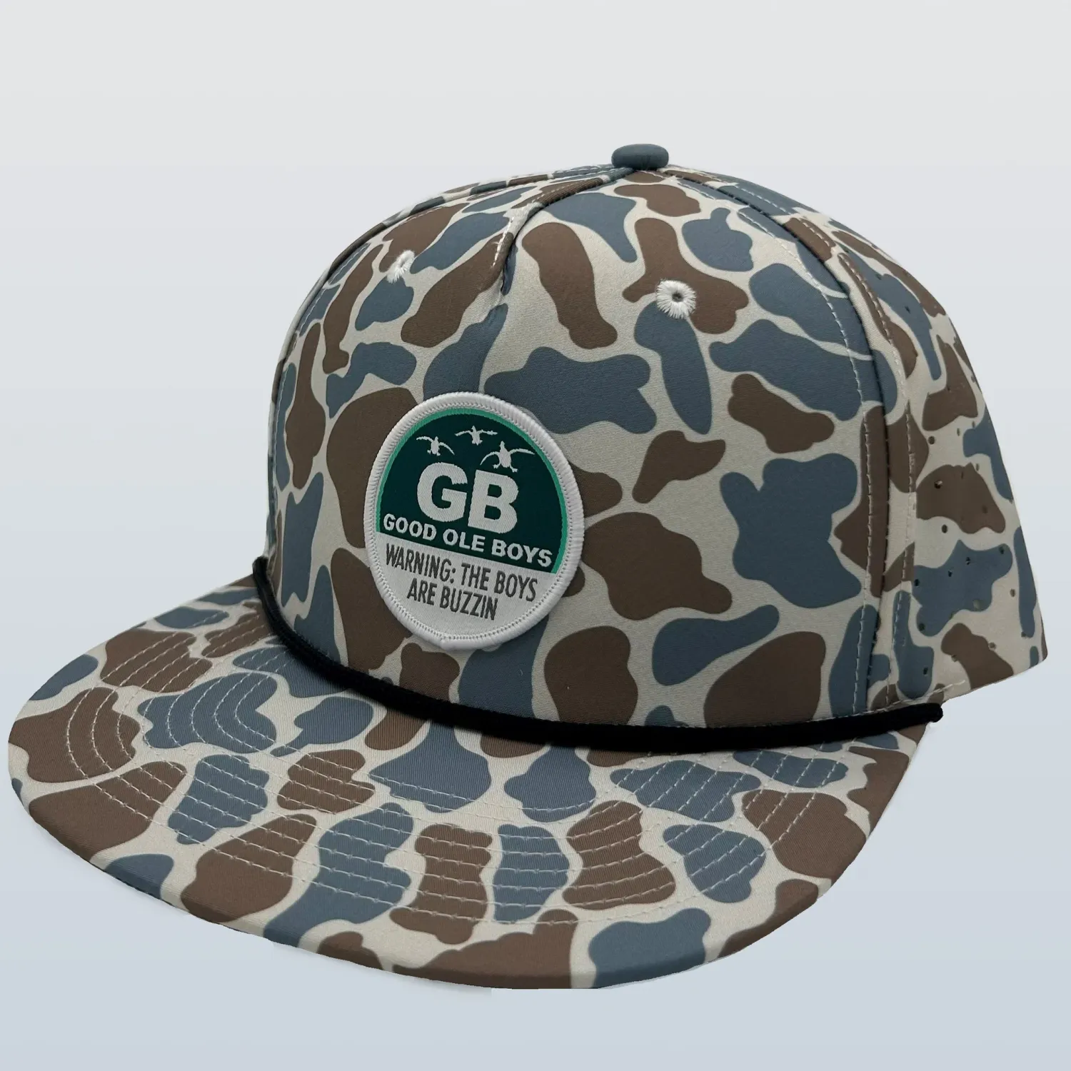 Good Ole Boys Blue Camo Buzzing Patch Hat