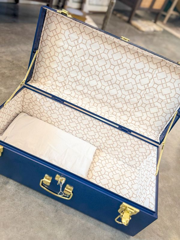 Petite Navy Trunk-Bamboo Lane