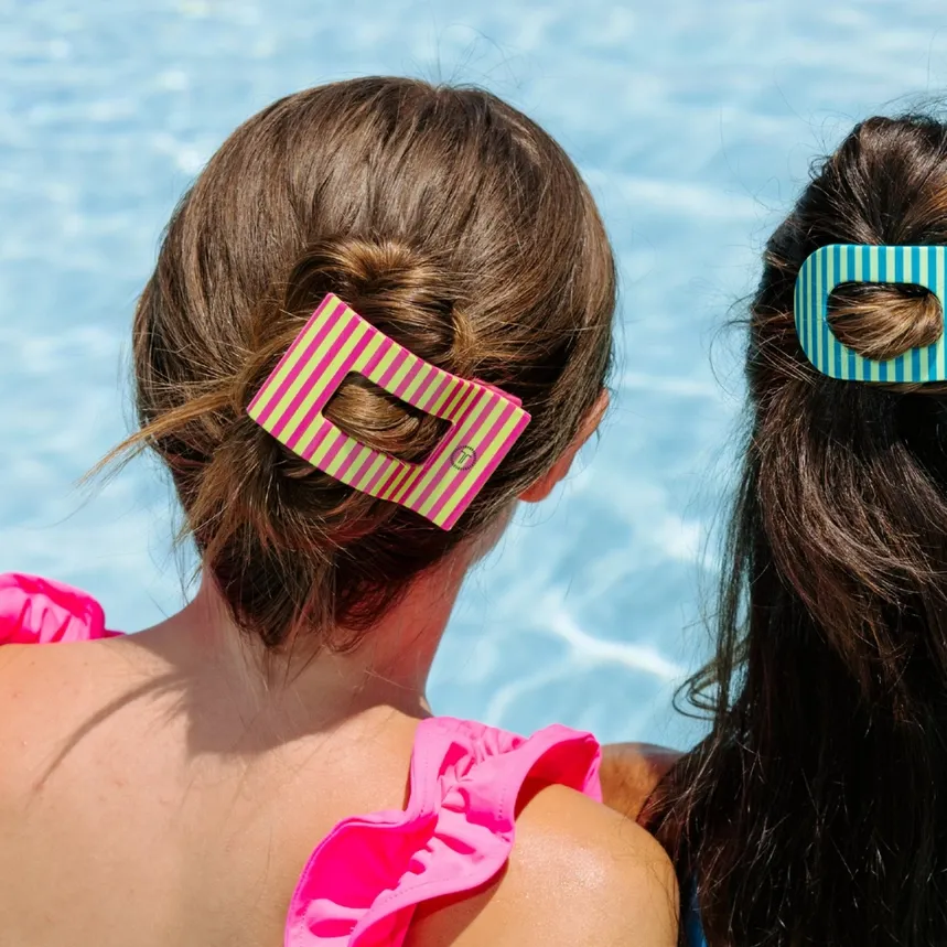 Summer Crush Large Flat Rect Hair Clip
