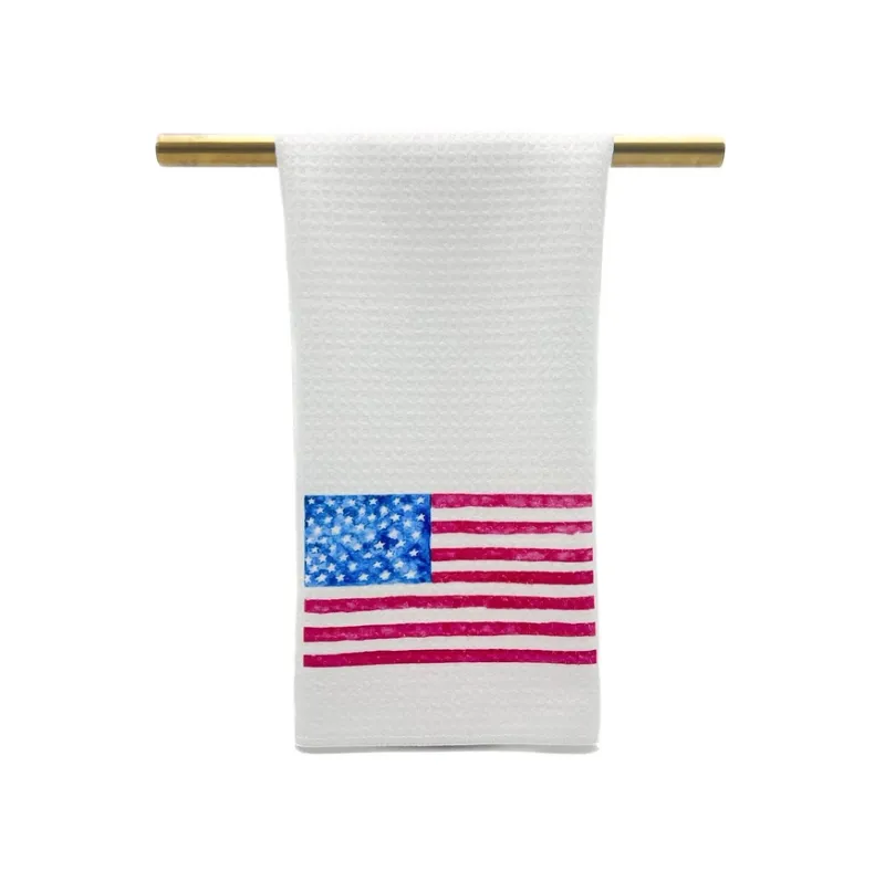 VG Watercolor Flag Tea Towel