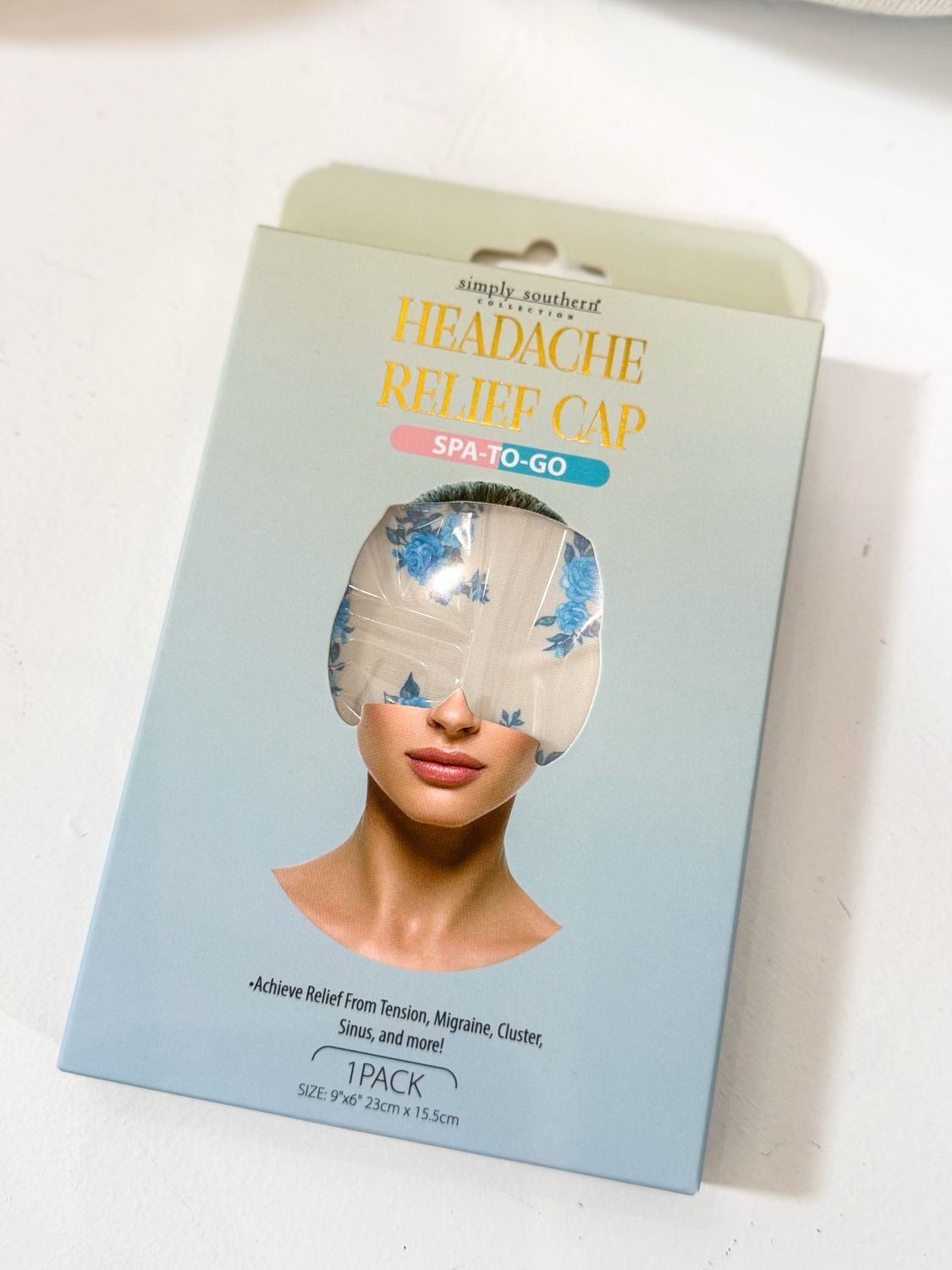 VG Headache Relief Cap-Blue Floral