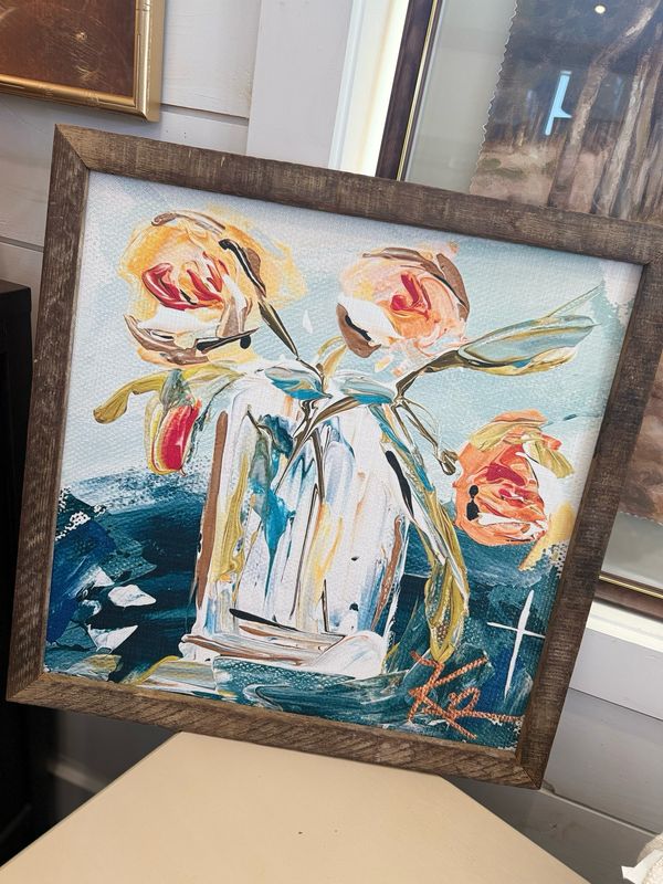 VG GA Rachels Flowers Framed Art