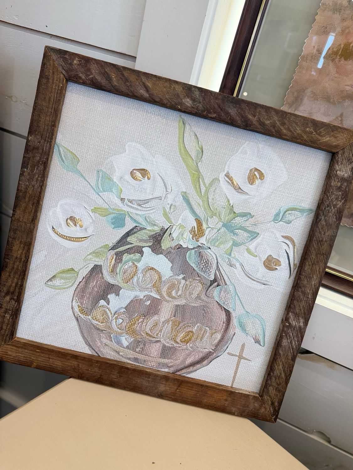 VG GA Nancys Vase Framed Art