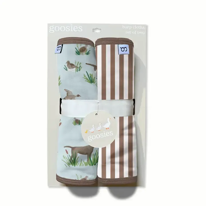 Delta Bird Hunting Dogs Burp Cloth Set