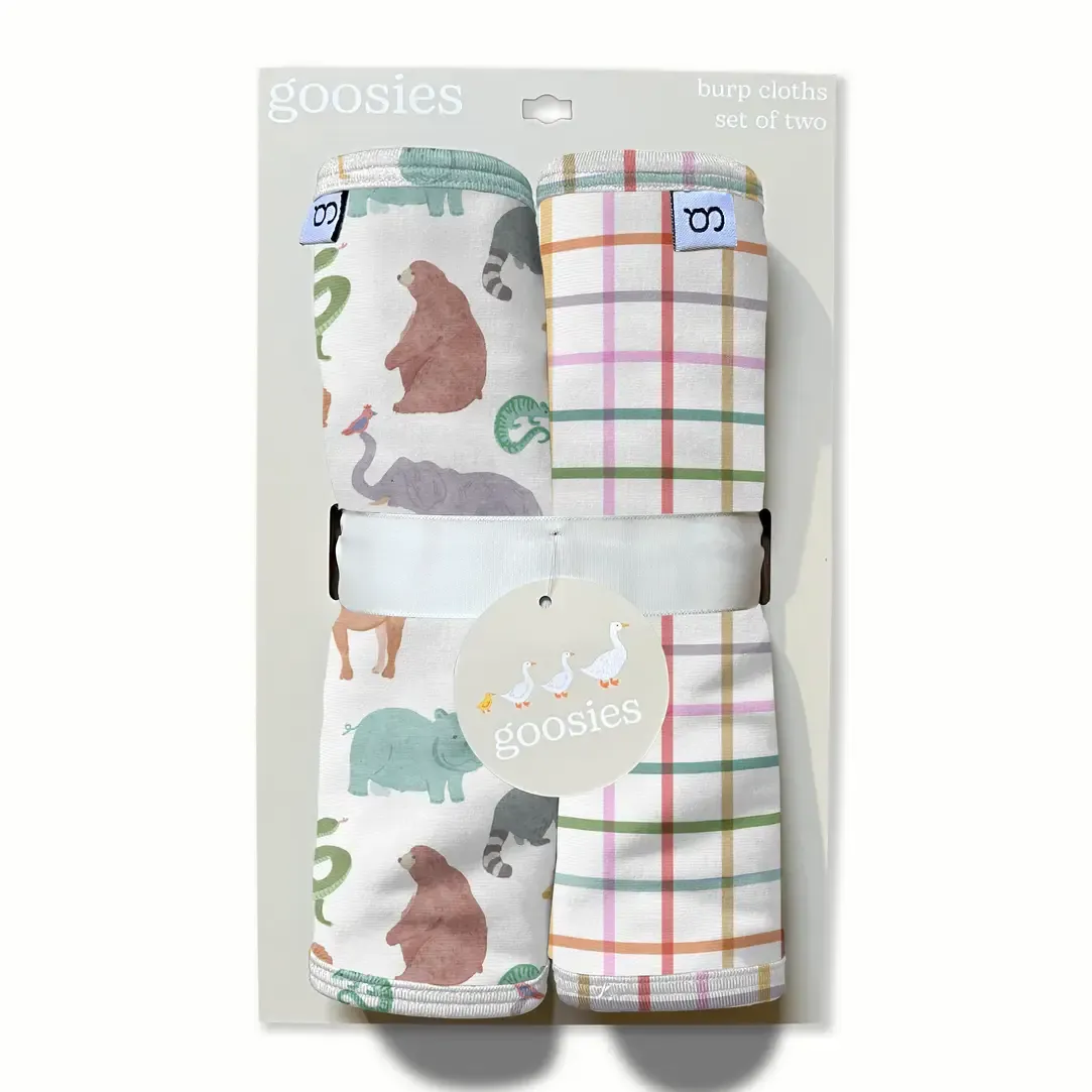 Zoo Crew Burp Cloth Set