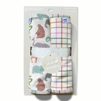 Zoo Crew Burp Cloth Set