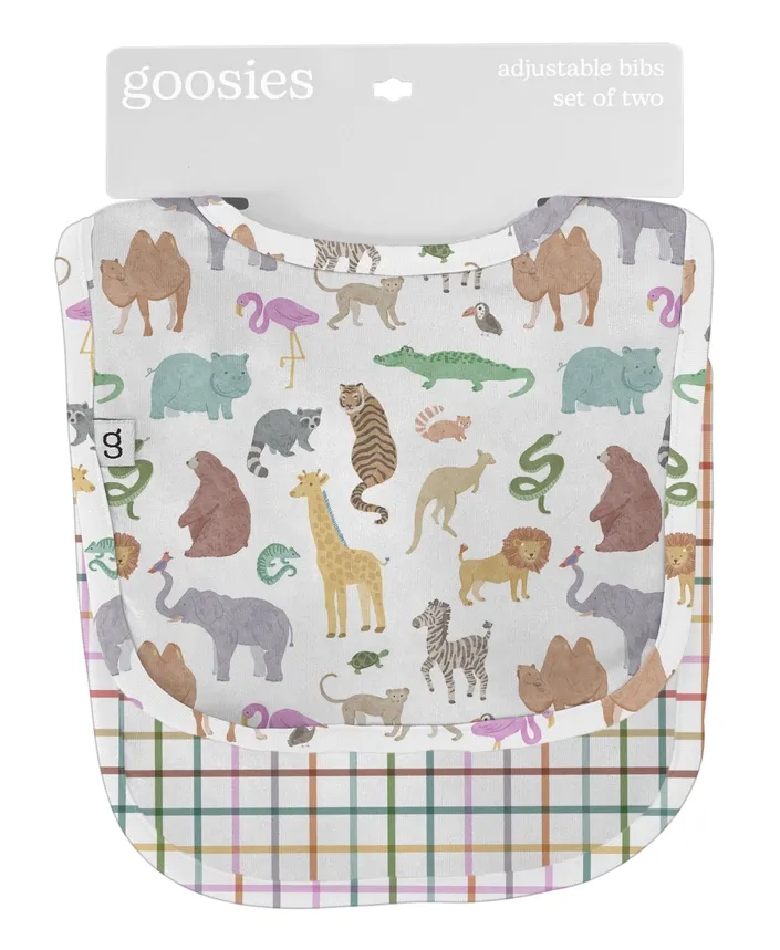 Zoo Crew Animals Bib Set