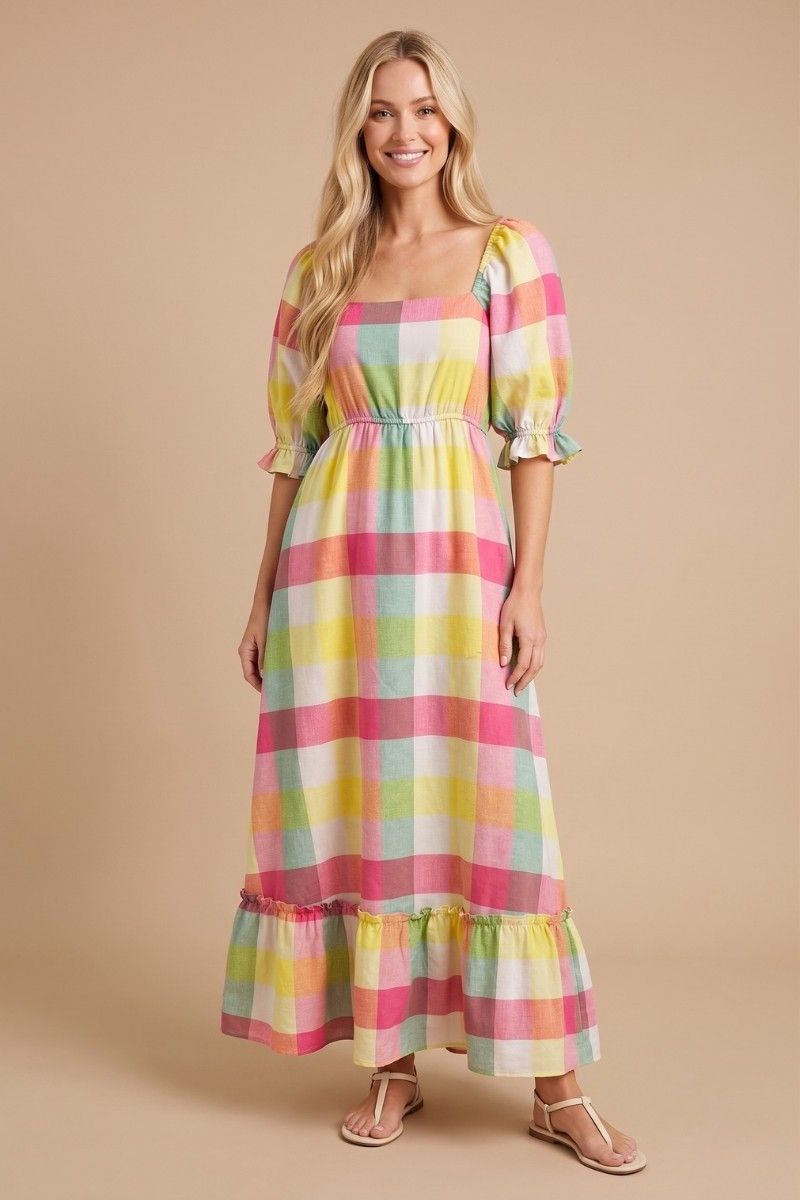 Pastel Patchwork Dress