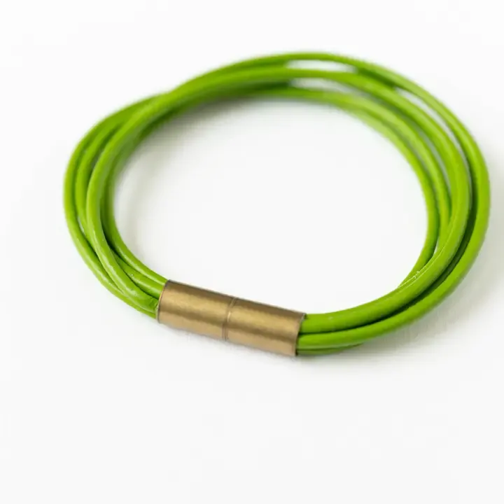 VG Magnetic Multi Cord Bracelet-Moss 7"