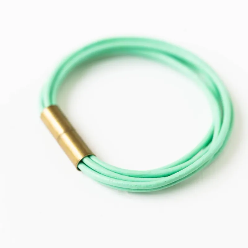 VG Magnetic Multi Cord Bracelet-Mint 7"
