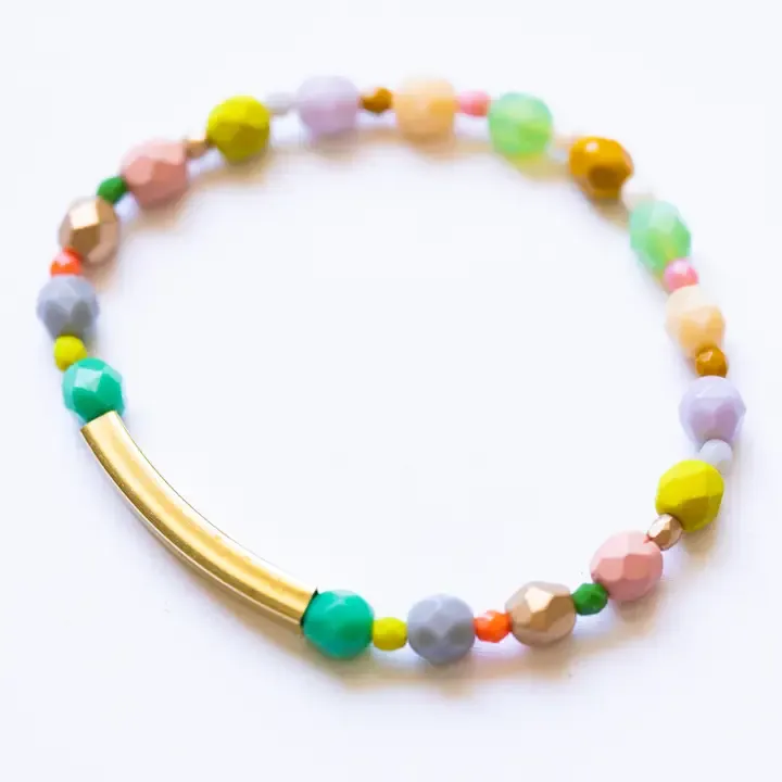 VG Pastel Mixed Bead Bracelet