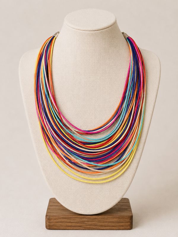 Multi Corded Magnetic Necklace