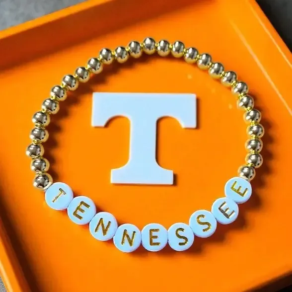 VG Tennessee Gold Breaded Bracelet