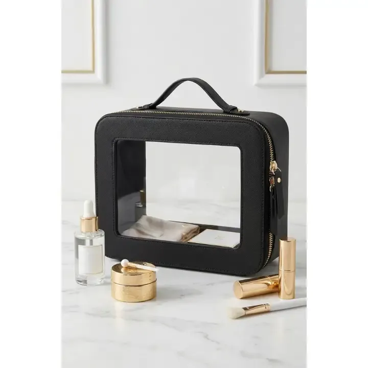 VG Posie Black Clear Travel Bag