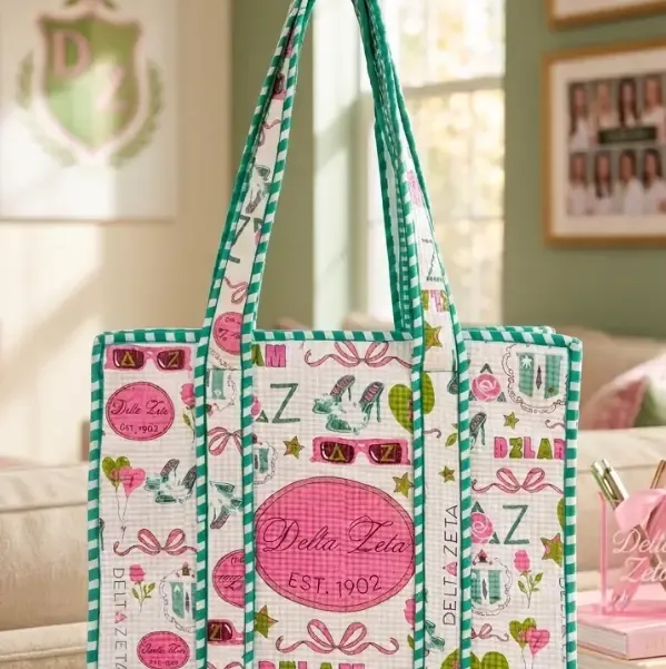 VG Delta Zeta Sorority Tote Bag