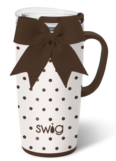 Mocha Dots Travel Mug 22oz