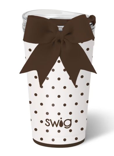 Mocha Dots Party Cup 24oz