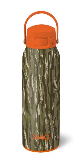 Woodland Camo Leakproof EZ Fill Bottle 32oz
