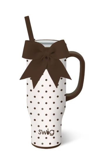 Mocha Dots Mega Mug 30oz