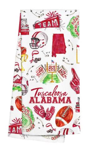 Tailgates in Tuscaloosa Tea Towel