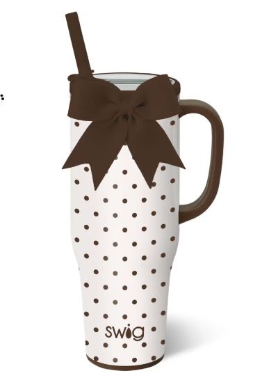 Mocha Dots Mega Mug 40z