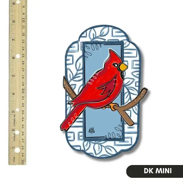 Blue &amp; White Cardinal Mini